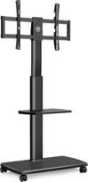 FITUEYES TT206505GB Televizoriaus stovas su ratukais / pasukamas / reguliuojamas aukštis / nuo 32 iki 65 colių LED LCD / plazmos