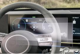 GAFAT Suderinama su "Hyundai Kona SX2" 2024 2025 2026 12,3 colių skaitmeninio prietaisų skydelio apsaugine plėvele, nano ekrano apsauga, "Kona 2025" priedai, 6H apsauga nuo įbrėžimų [2 vnt.]