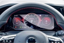 GAFAT suderinama su VW Golf 8 8.5 MK8 2025 2026-2020 10,25 colių skaitmeninio skydelio apsaugine plėvele, Golf 8 GTI R Variant grūdinto stiklo ekrano apsauga, 10,25 colių skaitmeninis skydelis, 9H apsauga nuo įbrėžimų