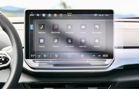 GAFAT [2 pakuotės] Suderinama su VW Tiguan 3 2024 2025 12,9 colių navigacijos apsaugine plėvele, "Ti-guan iii" 12,9 colių "Discover" jutikliniam ekranui skirta nano ekrano apsauga, atspari smūgiams, 6H apsauga nuo įbrėžimų