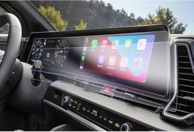 GAFAT [2 vnt.] Suderinama su "Kia Sportage NQ5 2022-2024 2025 Navigation + Virtual Cockpit" ekrano apsauga, "Sportage 2023 Nano" ekrano apsauga, 6H apsauga nuo įbrėžimų (tiesi linija)