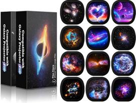 Galaxy projektoriaus diskas, 12 tikroviškų filmų diskų Tokie patys Meteor ir Galaxy projektoriai (SKE-TKQ01 ir BL-DQY02 Pro), 5K Ultra HD projektoriaus skaidrės, 12 diskų rinkinys