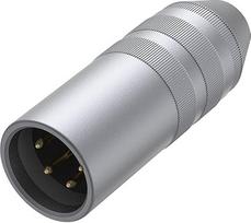 GEEKRIA XLR subalansuoto kištuko adapteris Aliuminio lydinio gryno vario konversijos garso kištukas, suderinamas su grotuvais, stiprintuvais, mikrofonais (nuo 4 kontaktų iki 2,5 mm subalansuoto)