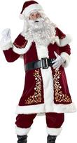 GEMVIE 10 dalių Kalėdų Senelio kostiumas Suaugusiųjų vyrų Kalėdų Senelio kostiumų rinkinys Santa Claus Cosplay Xmas Outfit