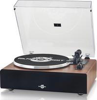 Gramofonas su garsiakalbiais, "Bluetooth" plokštelių grotuvas su įmontuotu stiprintuvu, Hi-Fi vinilinių plokštelių grotuvas su AT-3600L magnetiniu imtuvu, 2 greičiai (33/45 aps./min.)