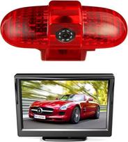 HD automobilio trečiasis stogo viršutinis stabdžių žibintų kameros laikiklis, skirtas "Renault" / "Trafic", "Vauxhall" / "Combo", "Vauxhall" / "Vivaro" + 4,3 colių DVD monitoriaus TFT ekranas, sunkvežimio LCD ekranas