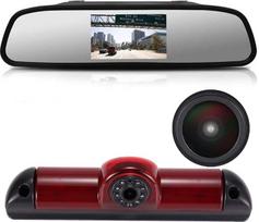 HD IP68 automobilio priekabos atbulinės eigos sistema Stabdžių žibintų atbulinės eigos kamera Stogo kamera Parkavimo pagalba su kampu reguliuojamu naktiniu matymu Suderinama su Fiat Ducato X253/Peugeot Boxter/Citroen Jumper