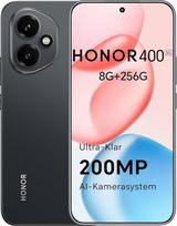 HONOR 400 išmanusis telefonas 5G, 256GB/8GB RAM, "Android" mobilusis telefonas be simblokavimo (200MP dirbtinio intelekto kamera, 6,55 colių AMOLED "Eye Comfort" ekranas, 5000 nitų, dvi SIM kortelės, NFC, 5300 mAh, "Snapdragon 7 Gen 3"), vidurnakčio juoda