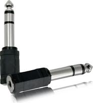 Klinke Adapter 3.5mm auf 6.35mm für Kopfhörer Keyboard Gitarre Lautsprecher Klavier Mixer und mehr 2 Stücke