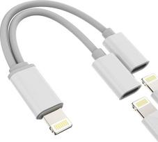 Konverteris, suderinamas su "iPhone" ausinių adapteriu, suderinamas su "Lightning" dvigubu garso lizdu ir įkrovikliu Ausinių įkrovimo daliklis 11 12 Mini Pro XS xr x 7 8 Plius prievadas "iPad Air", skirtas "Apple