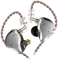 KZ ZS10 Pro 4BA + 1DD Bass Drive In-Ear ausinės, HiFi stereo ausinės, atsparios prakaitui, sportinės ausinės, triukšmą izoliuojantys monitoriai muzikantams, DJ ausinės, 2 kontaktų nuimamas kabelis, juodos spalvos, be mikrofono