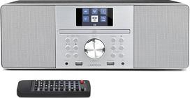 LEMEGA MSY1P "viskas viename" muzikos sistema, CD grotuvas, DAB/DAB+ ir FM skaitmeninis radijas, "Bluetooth" garsiakalbis, 20 W stereofoninis garsas, USB MP3, USB įkroviklis, ausinių išvestis, "Aux-in", žadintuvas, spalvotas ekranas - juoda