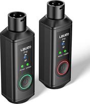 LEKATO P16 Bluetooth XLR imtuvas, stereofoninis garso imtuvas su 15 valandų veikimo trukme, Hi-Fi Bluetooth imtuvas su 50 metrų veikimo atstumu, skirtas PA ir DJ sistemoms, mikseriams