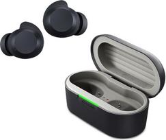 LG xboom Buds by will.i.am Bluetooth ausinės (xboom Signature Sound IPX-4, iki 30 valandų veikianti baterija, ANC, Auracast, In-Ear Bluetooth ausinės), juodos spalvos