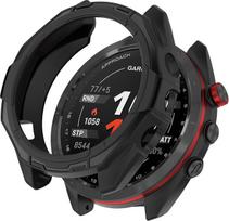 LOKEKE suderinamas su "Garmin Approach S70" 47 mm dėklas, TPU apsauginis dėklas, suderinamas su "Garmin Approach S70", 47 mm (47 mm, juodas)
