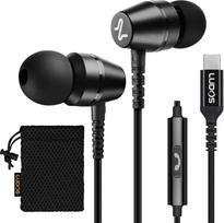 LUDOS OMNITONE USB C ausinės, 5 metų garantija iPhone 17 16 15 Pro Max Plus Air Samsung Galaxy S24 S23 Ultra S22 S21 FE S20 A53 A54, USB C tipo ausinės su mikrofonu į ausis su kabeliu iPad