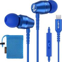 LUDOS OMNITONE USB C ausinės, 5 metų garantija iPhone 17 16 15 Pro Max Plus Air Samsung Galaxy S24 S23 Ultra S22 S21 FE S20 A53 A54, USB C tipo ausinės su mikrofonu į ausis su kabeliu iPad