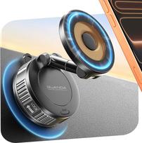 Magnetinis mobiliojo telefono laikiklis automobilyje "Magsafe Car Mount", [20 x N55 magnetų ir patobulinta 98 kPa siurbimo galia] 360° kampu pasukamas mobiliojo telefono laikiklis automobilyje "iPhone 17 Pro Max", 16-12 ir "Android" - 2026 Ultra