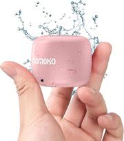 Mažiausias vandeniui atsparus nešiojamasis "Bluetooth" garsiakalbis Mini garsiakalbis Belaidis garsiakalbis Trumpas dizainas IPX7 TF kortelės žaidimo palaikymas lauke, duše, vakarėlyje, žygiuose (rožinis)