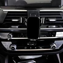 Mobiliojo telefono laikiklis, skirtas BMW X3 G01 (2018-2021) ir X4 G02 (2018-2021), 4,5-7 colių išmaniesiems telefonams (juodas)