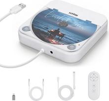 Nešiojamas automobilinis CD grotuvas su USB/AUX prievadu, MYPIN išorinis CD grotuvas, suderinamas su automobilio stereo, nešiojamuoju kompiuteriu, televizoriumi, kompiuteriu, universalus transporto priemonėms, palaiko CD/CD-MP3/CD-RW/CD-R/CD-WMA/CD-WAV