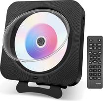 Nešiojamas stalinis CD grotuvas su dulkių dangteliu - ant sienos tvirtinamas CD grotuvas "Bluetooth", įmontuotas dvigubas HiFi garsiakalbis, daugiafunkcinis, su nuotolinio valdymo pulteliu FM radijas MP3