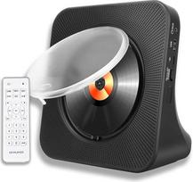 Nešiojamasis "Bluetooth" CD grotuvas su garsiakalbiais - 8 in 1 HiFi stereo garso sistema namams, palaiko CD/Bluetooth/FM radiją/USB/AUX/laikmatį/ nuotolinį valdymą