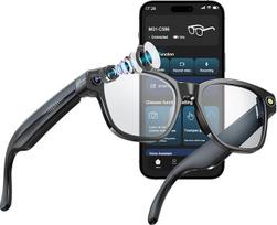 OBEST Išmaniųjų akinių gafas Bluetooth de sol inteligentes with cámara 1080P, smart glasses gafas with grabación de foto/vídeo/audio, asistente de voz AI, traducción en tiempo real y telefonía Bluetooth