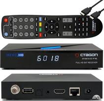 OCTAGON SFX6018 S2+IP WL H.265 HEVC 1x DVB-S2 HD E2 "Linux" išmanusis imtuvas, palydovinis imtuvas su įrašymo funkcija, kortelių skaitytuvu, "YouTube", internetiniu radiju, 150Mbit WLAN ir "EasyMouse" HDMI kabeliu, juodas