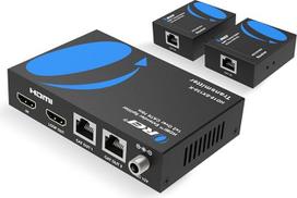 OREI 1 x 2 HDMI vieno kabelio ilgintuvas CAT6/7 1080P su IR nuotolinio valdymo pulteliu EDID valdymas Iki 30 m išėjimo kilpa Mažas vėlavimas