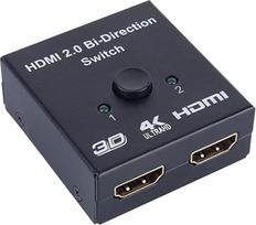 Pipestation HDMI skirstytuvas 4K | HDMI jungiklio adapteris 1 į 2 išvestis | dvikryptis HDMI jungiklis | palaiko 4K Ultra HD Ultra HD UHD 3D 1080P HDTV Blu-Ray grotuvui Firestick Xbox Playstation projektoriui