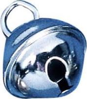 RAYHER 2503421 Metaliniai sferiniai varpeliai savitarnos maišelyje 4 vnt. 29 mm skersmens platinos spalvos