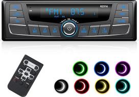 RDS automobilinis radijas "Bluetooth", Wistrue 1Din automobilinis radijas su "Bluetooth" laisvų rankų funkcija, 1Din automobilinė stereosistema su USB/AUX