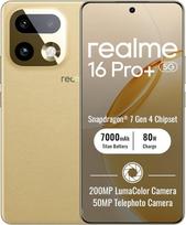 realme 16 Pro+ 5G išmanusis telefonas 12 + 512GB, 6,8 colių ekranas, Master Gold, 144 Hz ekranas, 80 W Ultra Charge, 7000 mAh baterija, 200 MP kamera, Snapdragon 7 Gen 4, IP69 | 6,8 Zoll Bildschirm, 144Hz ekranas, 80W Ultra Charge, 7000 mAh akumuliatoriu