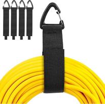 Robuste Klettverschluss-Organizer mit dreieckiger Schnalle, Kabelaufhänger für Kabel, Seile, Schläuche, ideale Aufbewahrung für Garage, Zuhause, Werkstatt und Schuppen, 10 Stück (4 l)