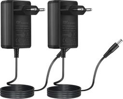 Security-01 Pack of 2 AC to DC 12 V 1.5 A Power Adapter Plug 5.5 mm x 2.1 mm for CCTV Camera LED String Light