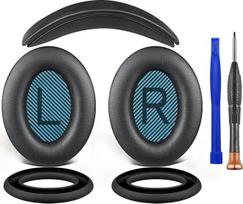 SOULWIT "Bose SoundTrue Around-Ear II" (Sound True AE2) ausinių pakaitinis rinkinys, ausų pagalvėlės + galvos juosta + silikoninis apsauginis dėklas