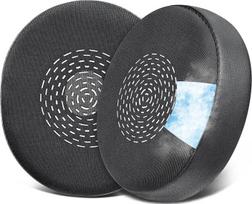 SOULWIT aušinamojo gelio pakaitiniai ausų pagalvėlės "Jabra Evolve2 75" belaidėms ausinėms (netinka "Evolve 75"), ausų pagalvėlės su ledo šilko audiniu, triukšmo izoliacijos putos
