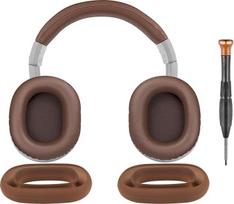 SOULWIT Ausų pagalvėlės + ausinių juosta Galvos juosta + dangtelis Silikono pagalvėlės dangtelio apsauga, "Audio Technica ATH M40, M40X" ausinių atsarginis rinkinys, atsarginės ausinių pagalvėlės ir ausinių pagalvėlės remonto dalis