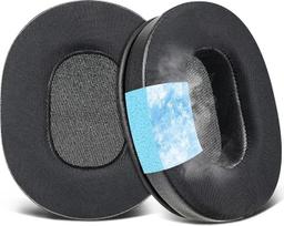 SOULWIT vėsinančios gelinės pakaitinės ausinių pagalvėlės "Audio-Technica ATH-M60X On-Ear" ausinėms, "Ice Silk" audinio pagalvėlė, didelio tankio putos