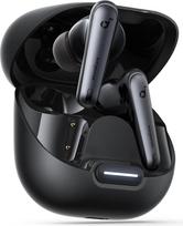 soundcore by Anker Liberty 4 NC "Bluetooth" ausinės su triukšmo slopinimu, 98,5 % triukšmo slopinimas, prisitaiko prie ausų ir aplinkos, atkuria 50 val. per parą (juodos spalvos) (restauruotos)