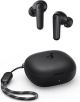soundcore by Anker P20i belaidės "Bluetooth" ausinės į ausis, 10 mm garsiakalbis, reguliuojamas ekvalaizeris, 30 valandų atkūrimo laikas, IPX5 vandeniui atsparios, 2 mikroschemos su dirbtiniu intelektu, galima naudoti atskirai (juodos spalvos) (restauruot