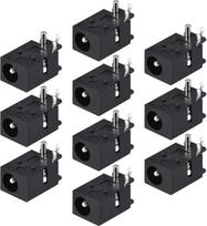 sourcing map DC023 4,0 mm x 1,7 mm 3 kontaktų PCB laikiklis garso ir vaizdo įrašymui - juodas (10 vnt.)