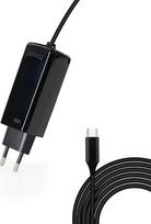 TOOQ TQLC-USBCGAN100PD-C nešiojamojo kompiuterio įkroviklis GAN USB-C PD 100 W, juodas
