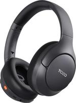 TOZO HT3 ausinės belaidės "Bluetooth" ausinės per ausis, triukšmą slopinančios ausinės su mikrofonais, 90 valandų, "Hi-Res Audio", skaidrumo režimas, dviejų įrenginių prijungimas, AI pokalbių ausinės, vandeniui atsparios "Bluetooth" ausinės