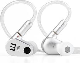 TRI DRACO 2DD "HiFi IEM" atviros ausinės į ausis su priekine ertme Galingos vidutinių dažnių ausinės su pasidabruotu variniu laidu muzikos grupei