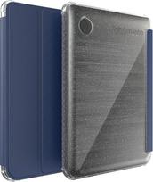 TUDIA SKN Flip skirtas Tolino Shine 5/Shine Color/Kobo Clara Colour/BW dėklas (2024) - [Auto Wake/Sleep Technology] Atsparus smūgiams, plonas, skaidrus, permatomas, TPU, minkštas, lygus, odinis - Glitter Blue