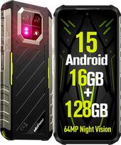 Ulefone Armor 22 Lauko mobilusis telefonas 2026 be sutarties Android 15 16GB + 128GB/SD-512GB Tvirtas išmanusis telefonas IP68K 6 58 colių 120Hz 64MP fotoaparatas 6600mAh baterija IP69K Vandeniui atsparus 4G LTE Dual SIM NFC ir povandeninis režimas
