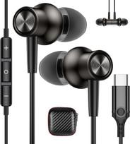 USB C ausinės "Samsung Galaxy A36 A56 A26 A17 5G A57 A37 A35 A55 S26 S25 Pixel 10 9 ausinės su mikrofonu Ausinės su kabeliu Ausinės USB C tipo ausinės "iPhone 17 Air 16 15 Pro iPad