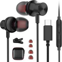 USB C ausinės "In-Ear" ausinės "iPhone" 17 16e 16 15 Pro Max Pixel 10 9a Pro 8a "Samsung Galaxy S26 A16 A17 A56 A36 S25 Bass Magnetinės C tipo ausinės Ausinės "Xiaomi" 15 14T Pad 7 6 OnePlus15R